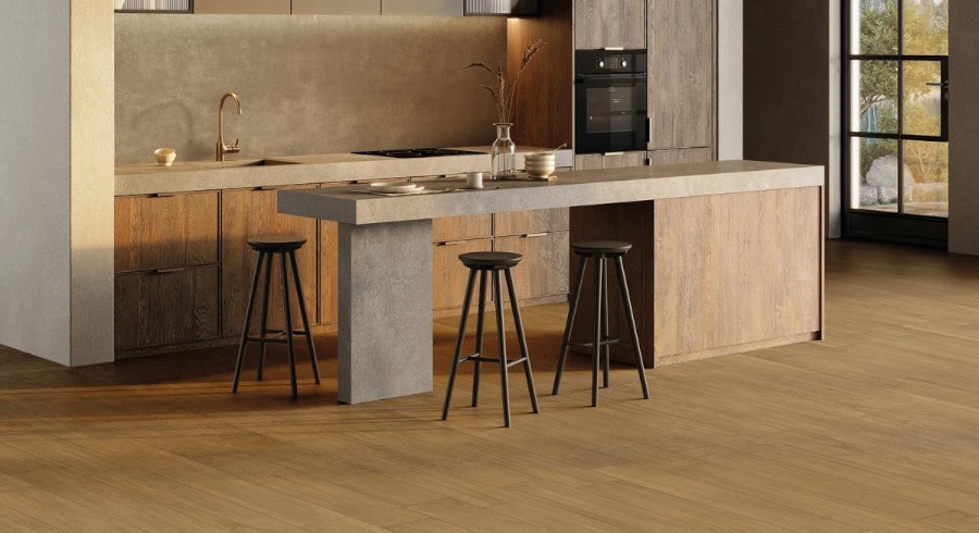 How to clean porcelain stoneware tiles - Example of wood effect stoneware tiles